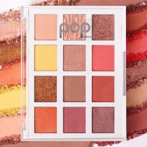 NEW Pop Beauty Lightshow Eyeshadow Palette in Fire Fit - Warm Bronze Copper